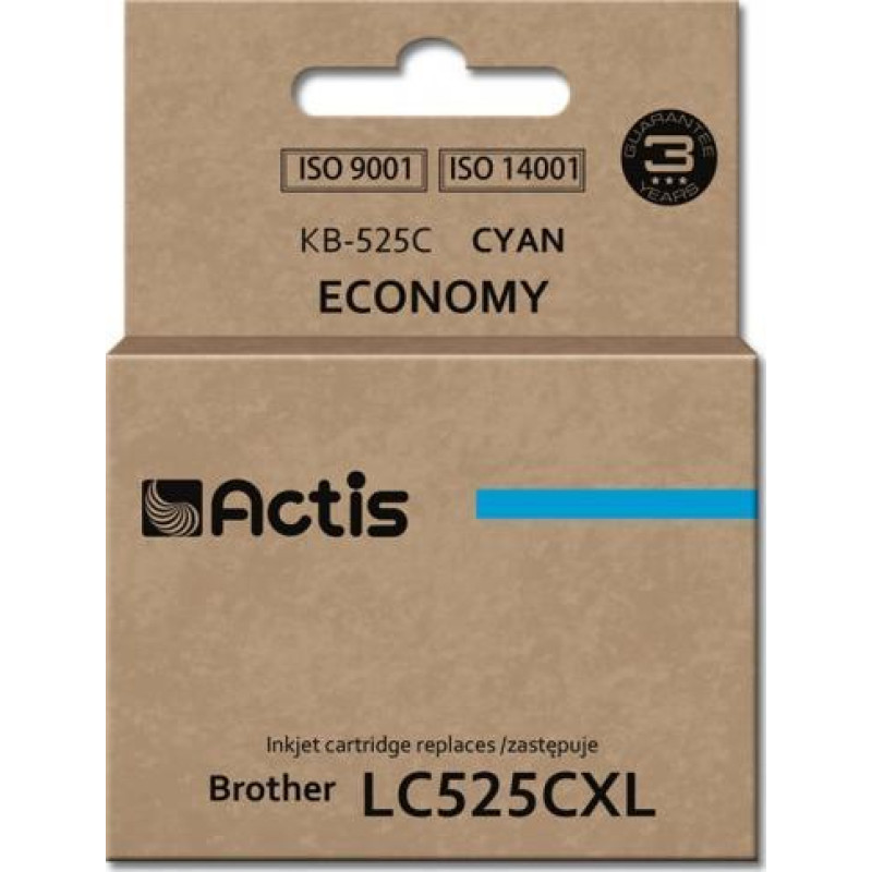 Actis KB-525C Ink (replacement for Brother LC525C Standard 15 ml blue)