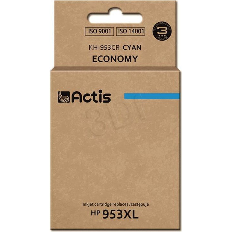 Actis KH-953CR / HP 953XL F6U16AE Ink (Cyan)