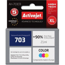 Activejet AH-703CR Ink (Replacement HP 703 CD888AE Premium 21 ml color).