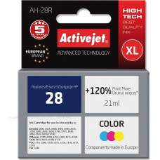 Activejet AH-28R Ink (Replacement HP 28 C8728A; Premium; 21 ml; color)