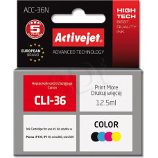 Activejet ACC-36N Ink (for Canon printer, replacement CLI-36 supreme, four-color, Chip)
