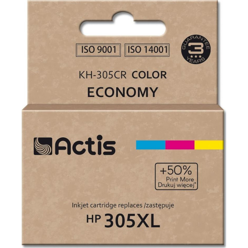 Actis Tusz Actis Tusz Actis KH-30CR do drukarki HP; Zamiennik 3YM63AE; Standard; 18 ml; color