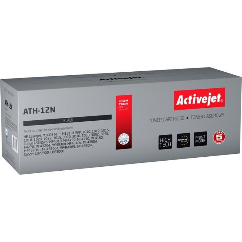 Activejet Toner ATH-12N Black Replacement 12A (ATH12N)