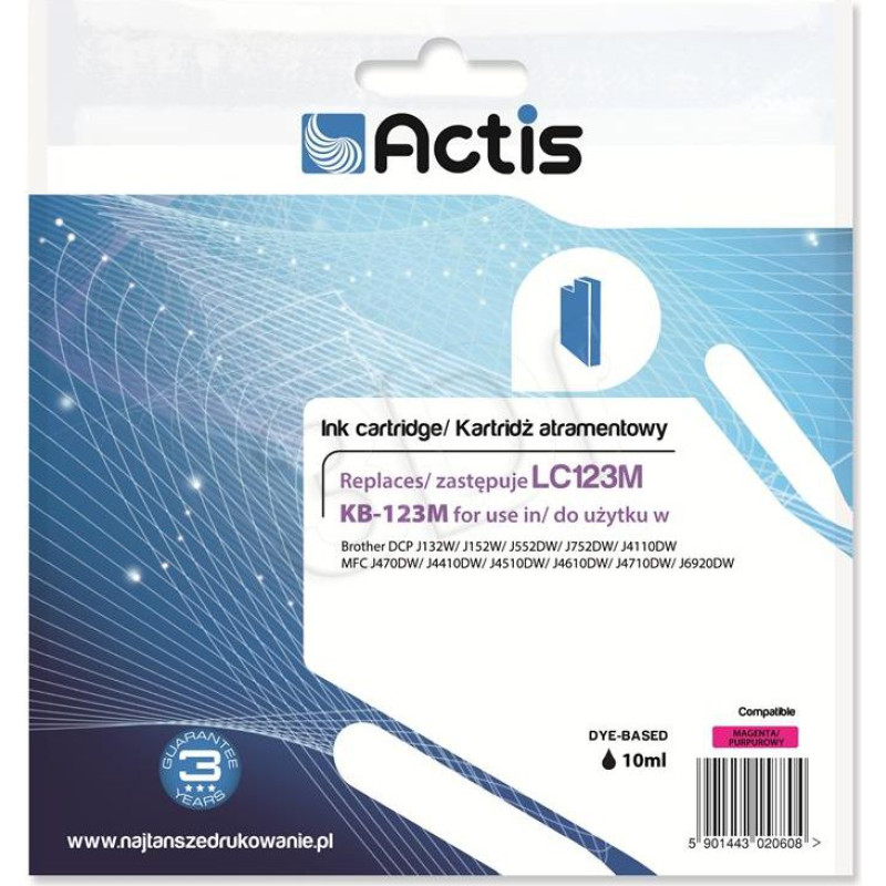 Actis KB-123M / LC123M ink (magenta)
