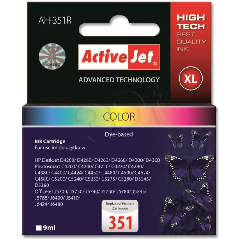 Activejet AH-351R / CB337EE No. 351 (color) ink