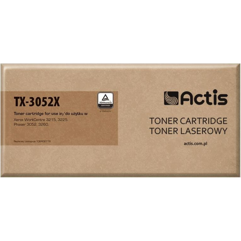 Actis Toner Actis Black Zamiennik 106R02778 (TX-3052X)