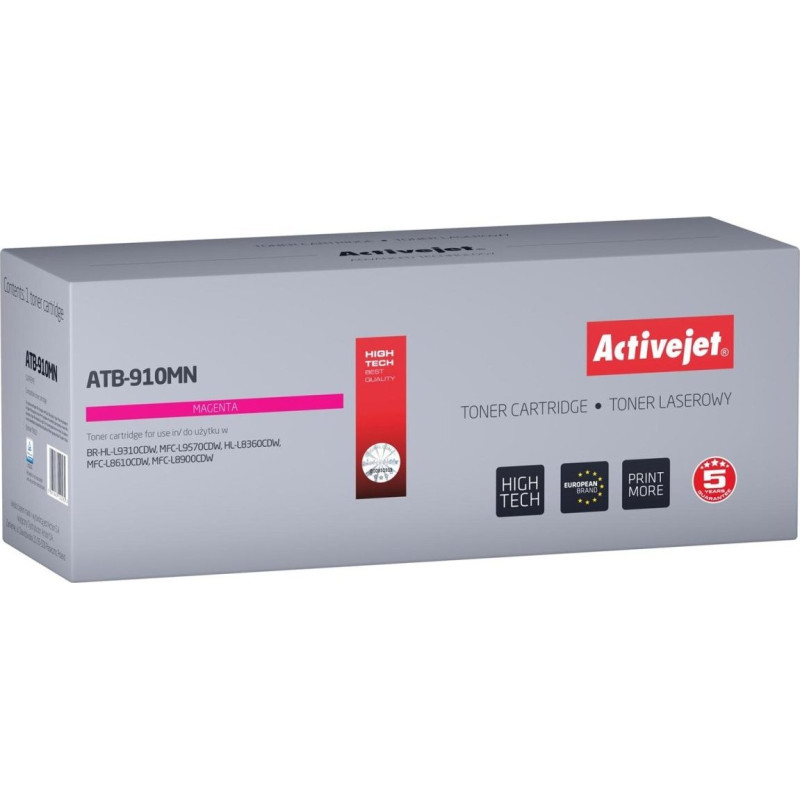 Activejet Toner ATB-910MN Toner - Replacement Brother TN910M Supreme 9000 pages purple -.