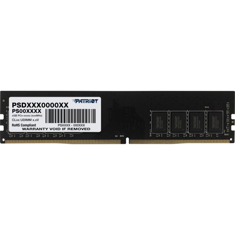 Pamięć Patriot Signature Memory, DDR4, 8 GB, 3200 MHz, CL22 (PSD48G32002)