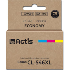 Actis Tusz Actis Tusz Actis KC-546 (zamiennik Canon CL-546XL; Supreme; 15 ml; 180 stron; czerwony, niebieski, żółty).