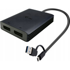 I-Tec Adapter wideo USB-A/USB-C Dual 4K/60 Hz DisplayPort