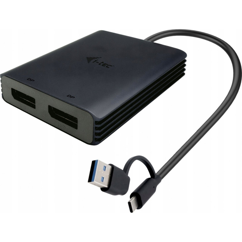 I-Tec Adapter wideo USB-A/USB-C Dual 4K/60 Hz DisplayPort