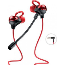 Wekome Wired headphones for gamers jack 3,5mm red