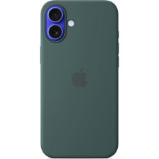 Silikonowe etui Apple z MagSafe do iPhone'a 16 Plus - zieleń jeziora