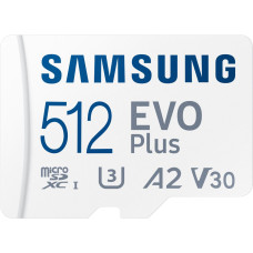Samsung EVO Plus 2021 MicroSDXC 512 GB Class 10 UHS-I/U3 A2 V30 card (MB-MC512KA/EU)