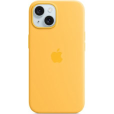 Silikonowe etui Apple z MagSafe dla iPhone'a 15 - Sunshine