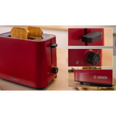 Bosch Toster Bosch Toster Bosch MyMoment TAT3M124 950W 2 tosty Rozmrażanie Czerwony