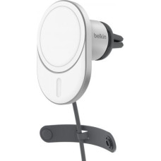 Belkin Belkin BoostCharge Pro Smartfon Srebrny, Biały USB Bezprzewodowe ładowanie Szybkie ładowanie Automatyczna