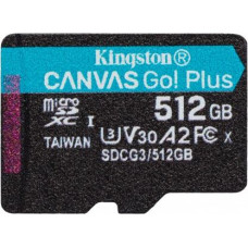 Kingston Memory card microSD 512GB Canvas Go Plus 170/90MB/s