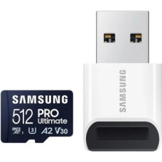 Karta Samsung Pro Ultimate MicroSDXC 512 GB Class 10 UHS-I/U3 A2 V30 (MB-MY512SB/WW)