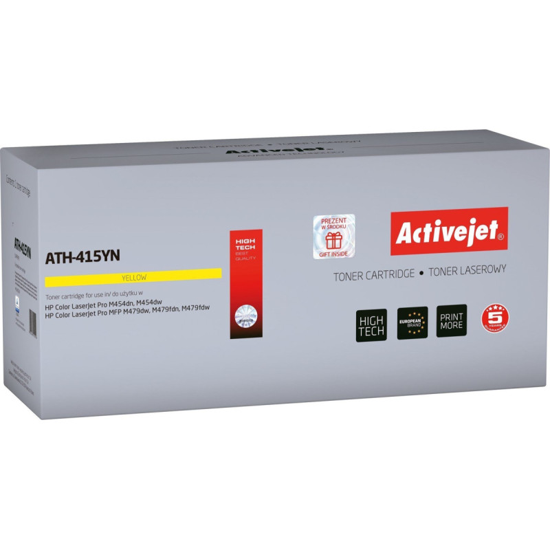 Activejet Toner Activejet Yellow Zamiennik 415A (ATH-415YN CHIP                 )