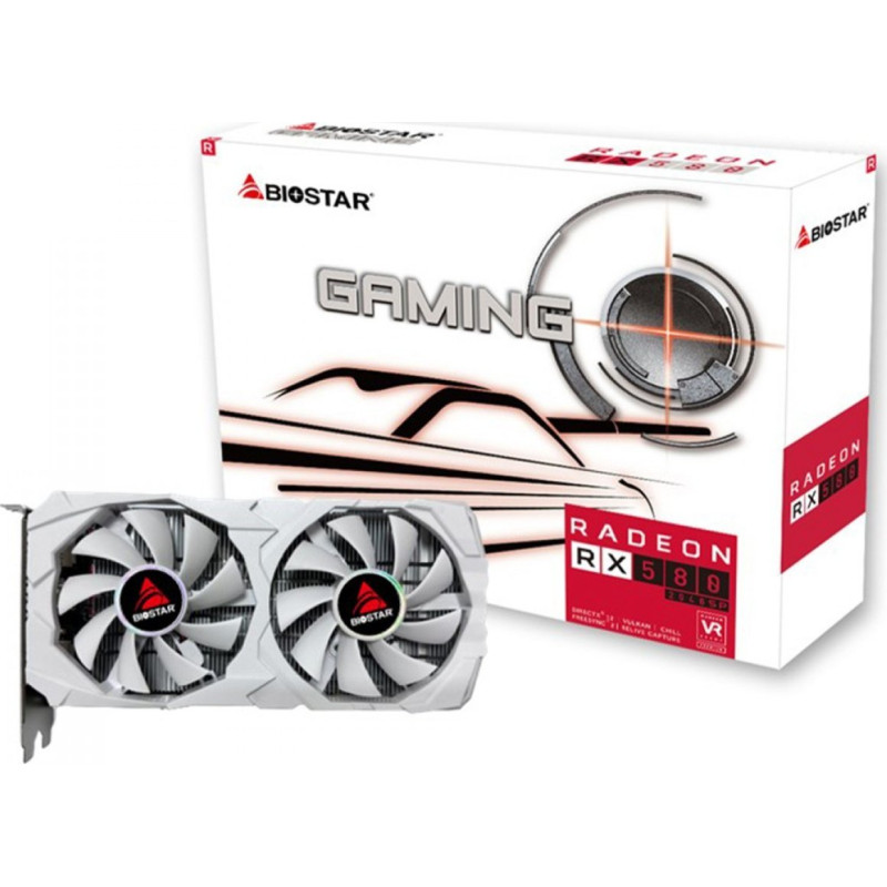 Biostar Karta graficzna Biostar Radeon RX 580 White 2048SP (VA5825RQ82)