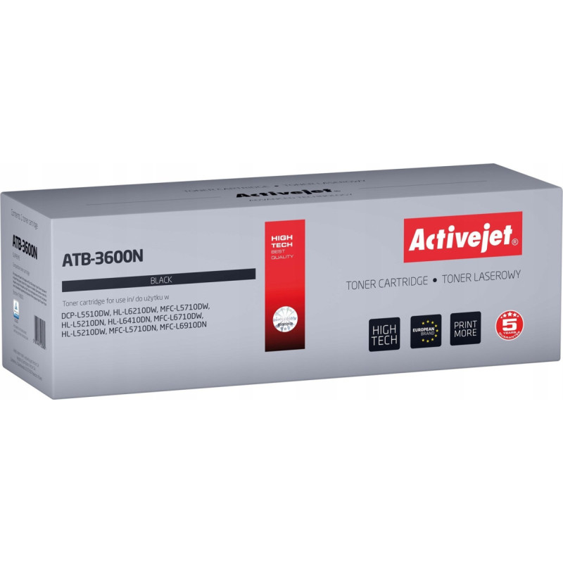 Activejet ATB-3600N Toner (replacement Brother TN3600; Supreme; 3000 pages; black)