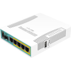 Mikrotik hEX PoE router przewodowy biały