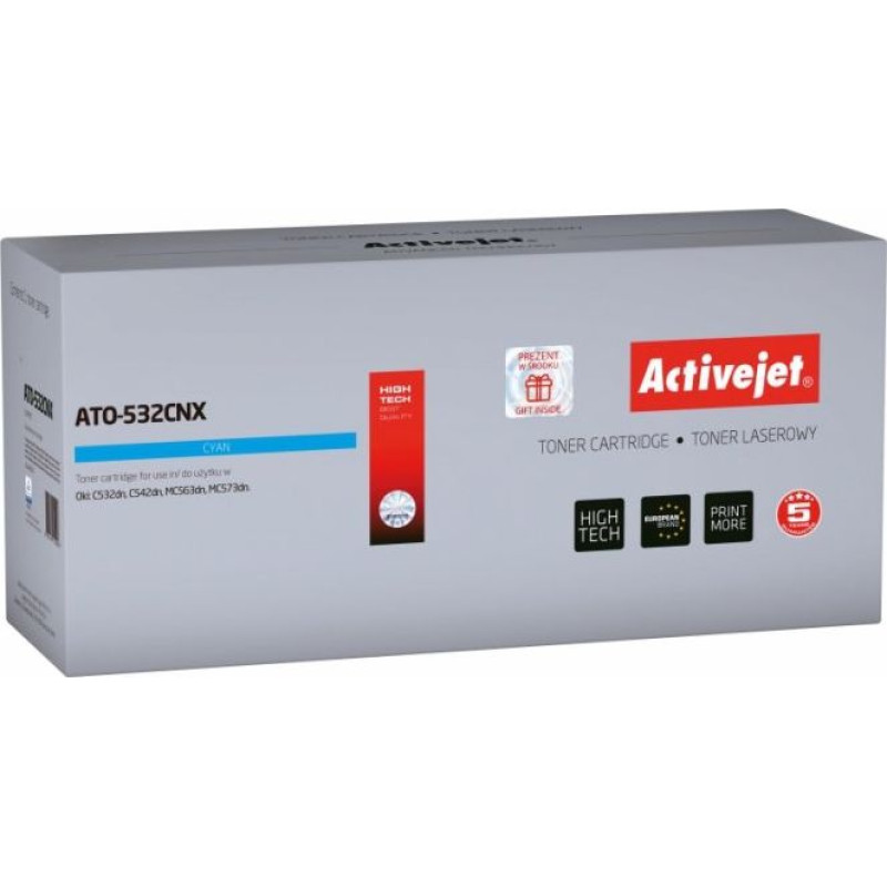 Activejet Toner ATO-532CNX Cyan Replacement 46490607 (ATO-532CNX )