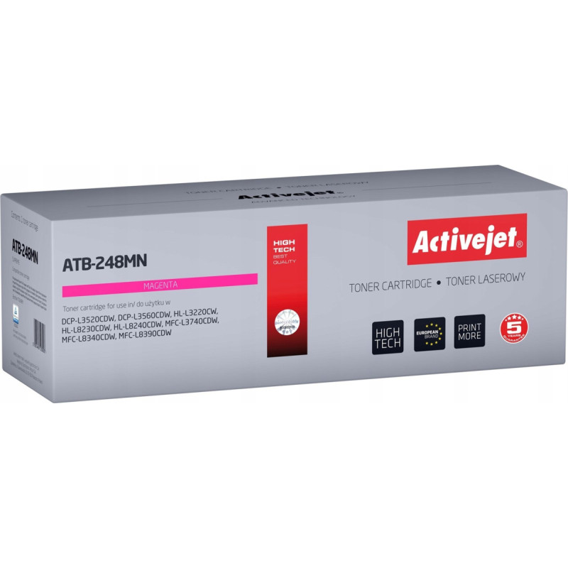 Activejet ATB-248MN Toner (replacement Brother TN248M; Supreme; 1000 pages; red)